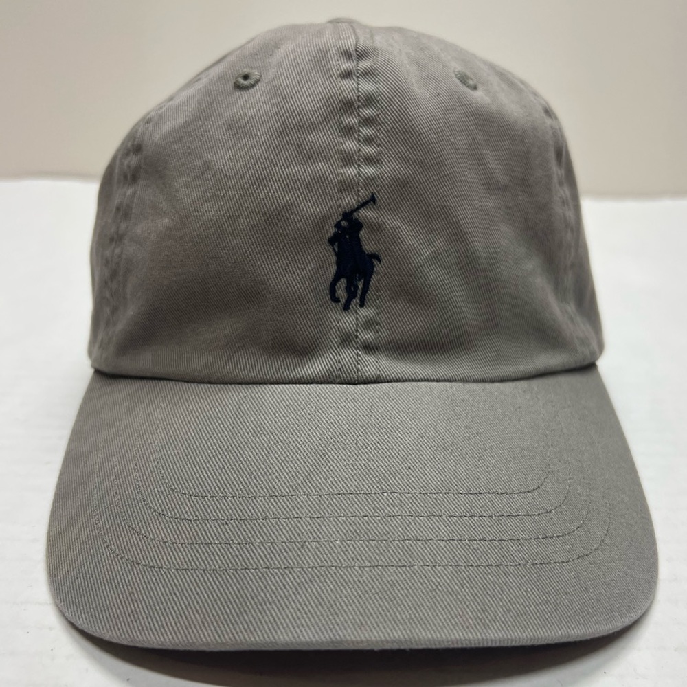Polo Ralph Lauren Grey Cap with Navy Pony